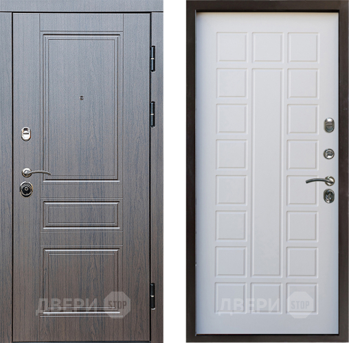 Входная металлическая Дверь Престиж Классика Венге Престиж Белое дерево в Троицк