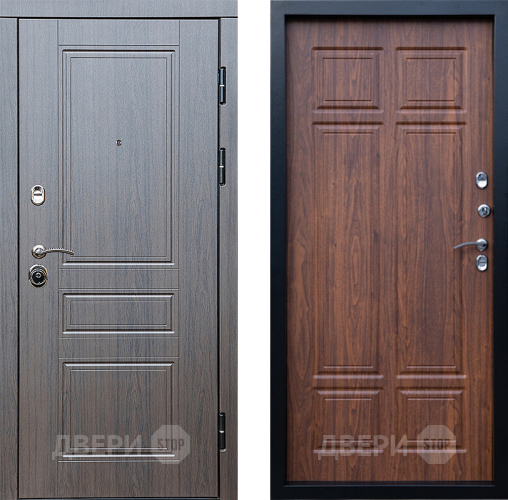 Входная металлическая Дверь Престиж Классика Венге Премиум Орех темный в Троицк