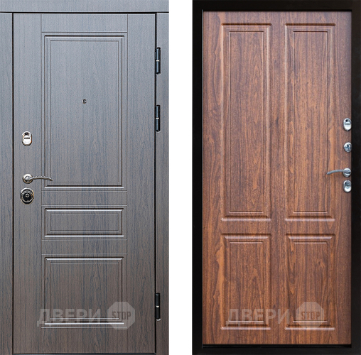 Входная металлическая Дверь Престиж Классика Венге Премиум Орех светлый в Троицк