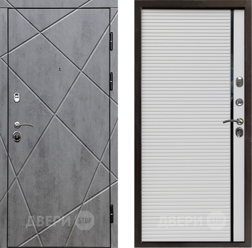 Входная металлическая Дверь Престиж Лучи Porte Белый в Троицк