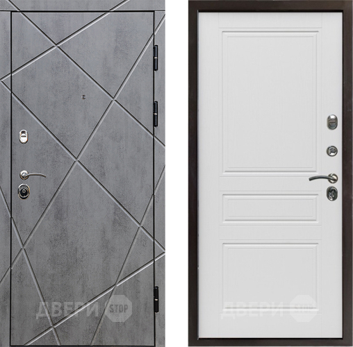 Входная металлическая Дверь Престиж Лучи Классика Лиственница белая в Троицк