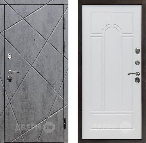 Дверь Престиж Лучи Арка Белое дерево в Троицк