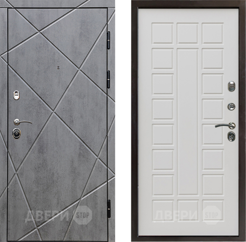 Входная металлическая Дверь Престиж Лучи Престиж Бежевый мат в Троицк