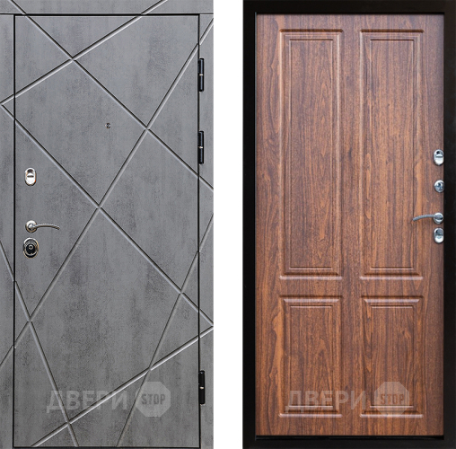 Входная металлическая Дверь Престиж Лучи Премиум Орех светлый в Троицк