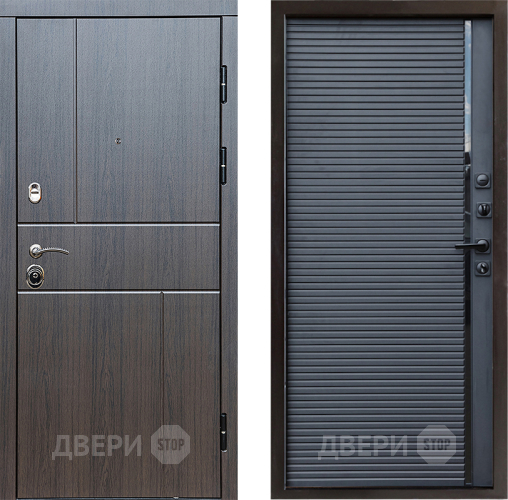 Входная металлическая Дверь Престиж Горизонт Венге Porte Черный кварц в Троицк