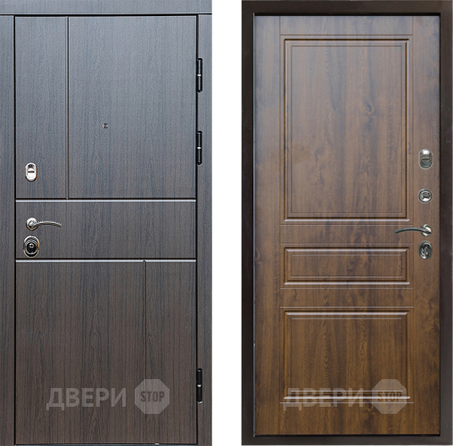 Входная металлическая Дверь Престиж Горизонт Венге Классика Дуб в Троицк