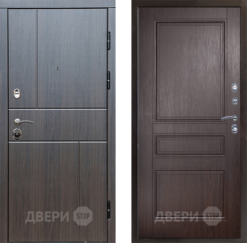 Входная металлическая Дверь Престиж Горизонт Венге Классика Венге в Троицк