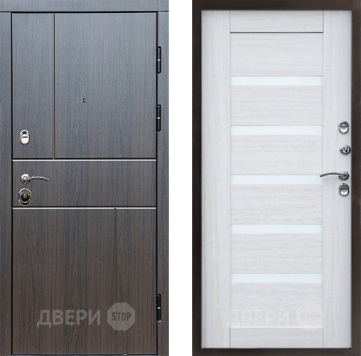 Входная металлическая Дверь Престиж Горизонт Венге Царга Лиственница белая в Троицк