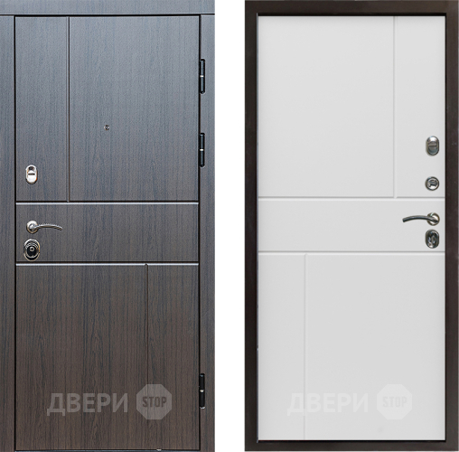 Входная металлическая Дверь Престиж Горизонт Венге Горизонт Бетон белый в Троицк