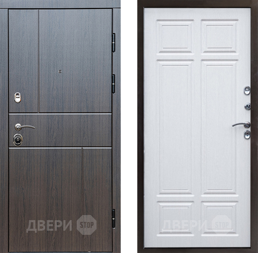 Входная металлическая Дверь Престиж Горизонт Венге Премиум Лиственница белая в Троицк