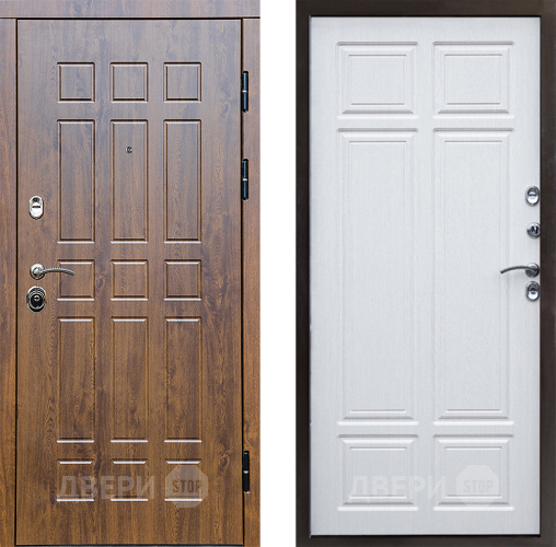 Входная металлическая Дверь Престиж Стандарт Премиум Лиственница белая в Троицк
