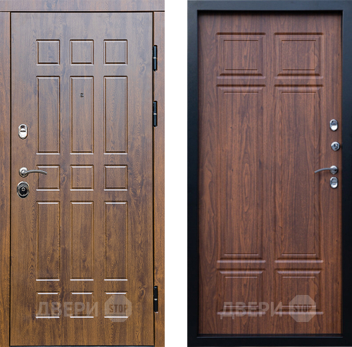Входная металлическая Дверь Престиж Стандарт Премиум Орех темный в Троицк