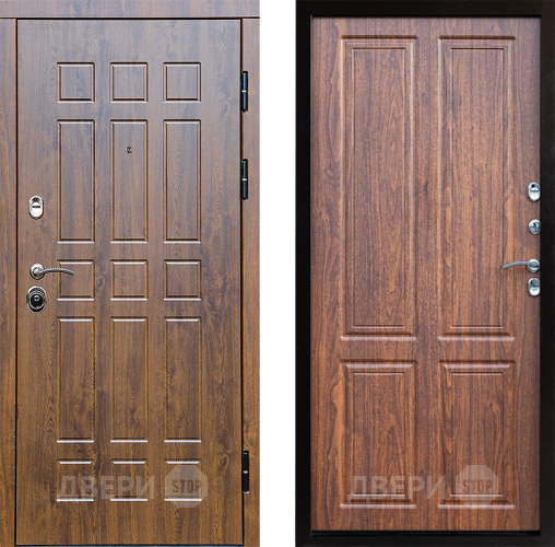 Входная металлическая Дверь Престиж Стандарт Премиум Орех светлый в Троицк