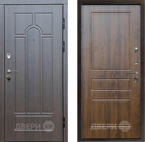 Входная металлическая Дверь Престиж Арка Классика Дуб в Троицк