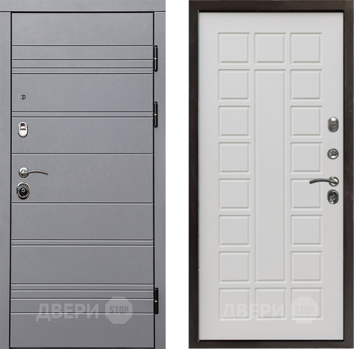 Входная металлическая Дверь Престиж Линия Грэй Престиж Бежевый мат в Троицк