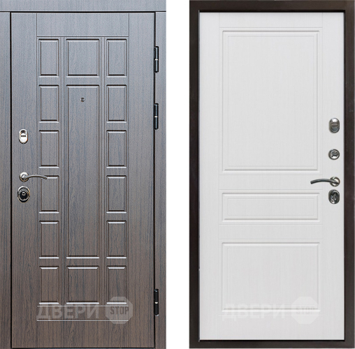 Входная металлическая Дверь Престиж Престиж Классика Белое дерево в Троицк