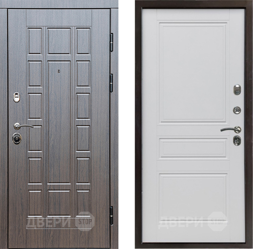 Входная металлическая Дверь Престиж Престиж Классика Белый матовый в Троицк