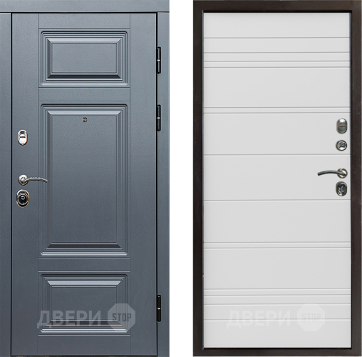 Входная металлическая Дверь Престиж Премиум Line Белый в Троицк