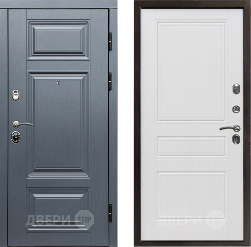 Входная металлическая Дверь Престиж Премиум Классика Белое дерево в Троицк