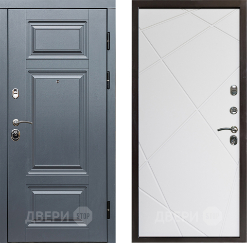 Дверь Престиж Премиум Лучи Бетон белый в Троицк