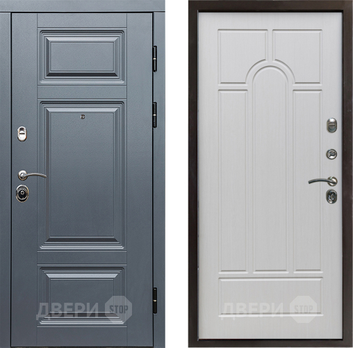 Входная металлическая Дверь Престиж Премиум Арка Лиственница белая в Троицк