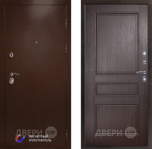 Входная металлическая Дверь Престиж Медь Классика Венге в Троицк