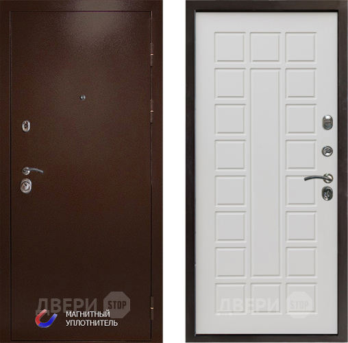 Входная металлическая Дверь Престиж Медь Престиж Бежевый мат в Троицк