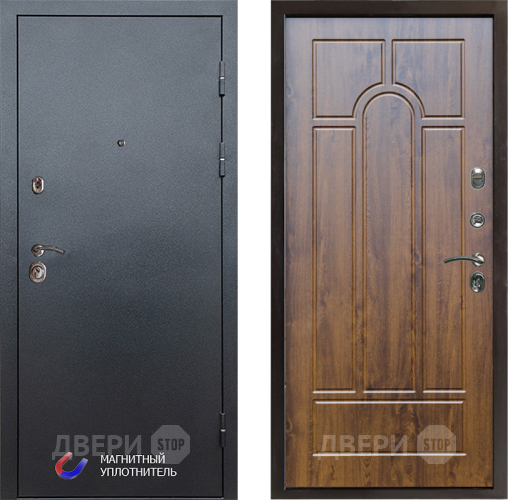 Входная металлическая Дверь Престиж Графит Арка Дуб в Троицк