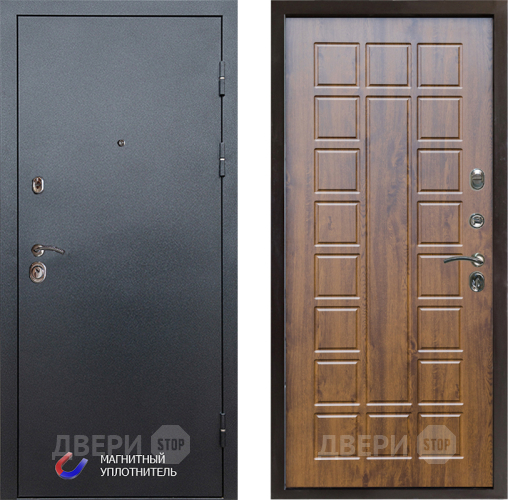 Входная металлическая Дверь Престиж Графит Престиж Дуб в Троицк