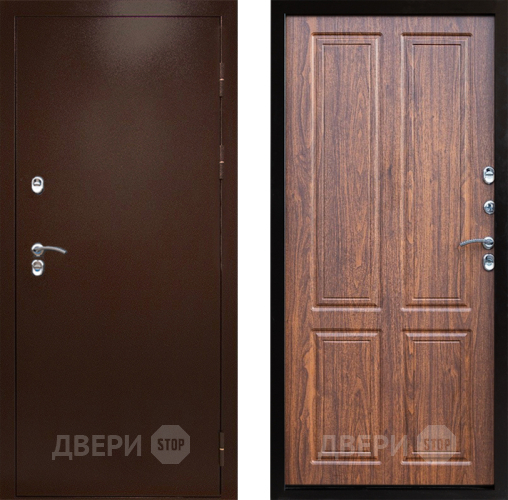 Дверь Престиж TERMO с терморазрывом Снегирь Медь Премиум Орех светлый в Троицк
