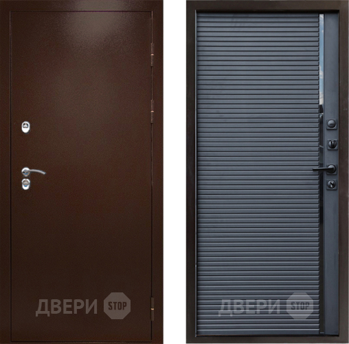 Дверь Престиж TERMO с терморазрывом Снегирь Медь Porte Черный кварц в Троицк