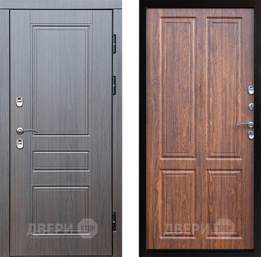 Входная металлическая Дверь Престиж TERMO с терморазрывом Классика Премиум Орех светлый в Троицк