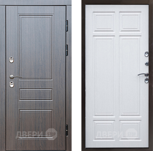 Входная металлическая Дверь Престиж TERMO с терморазрывом Классика Премиум Лиственница белая в Троицк
