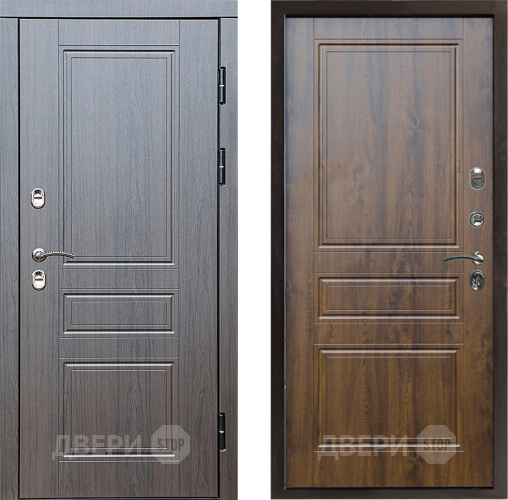 Входная металлическая Дверь Престиж TERMO с терморазрывом Классика Классика Дуб в Троицк