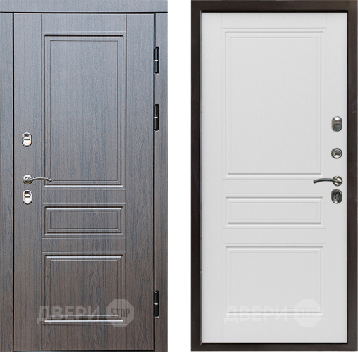 Входная металлическая Дверь Престиж TERMO с терморазрывом Классика Классика Лиственница белая в Троицк