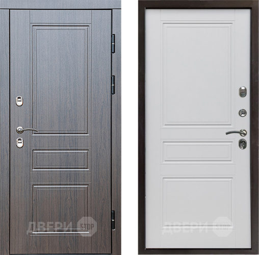 Входная металлическая Дверь Престиж TERMO с терморазрывом Классика Классика Белый матовый в Троицк