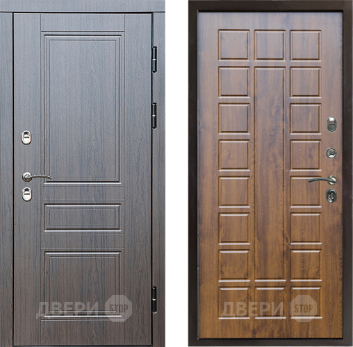 Входная металлическая Дверь Престиж TERMO с терморазрывом Классика Престиж Дуб в Троицк