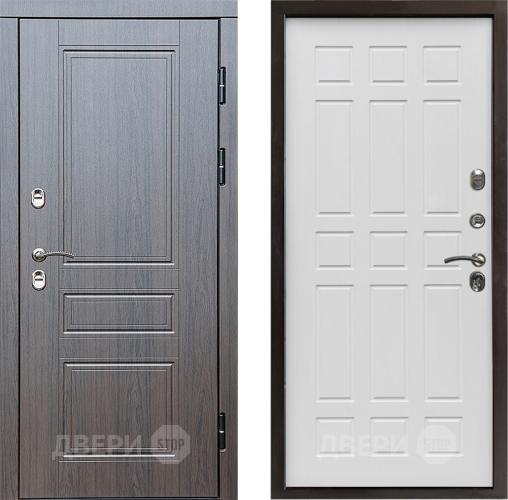 Входная металлическая Дверь Престиж TERMO с терморазрывом Классика Спарта Белое дерево в Троицк