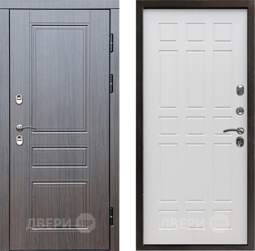 Входная металлическая Дверь Престиж TERMO с терморазрывом Классика Спарта Лиственница белая в Троицк