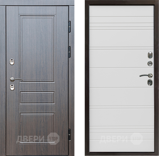 Дверь Престиж TERMO с терморазрывом Классика Line Белый в Троицк