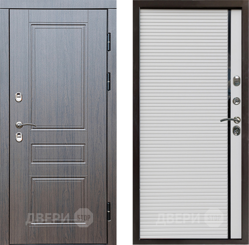 Входная металлическая Дверь Престиж TERMO с терморазрывом Классика Porte Белый в Троицк