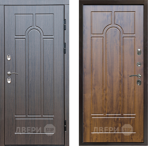 Входная металлическая Дверь Престиж TERMO с терморазрывом Арка Арка Дуб в Троицк