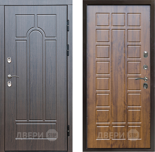 Входная металлическая Дверь Престиж TERMO с терморазрывом Арка Престиж Дуб в Троицк