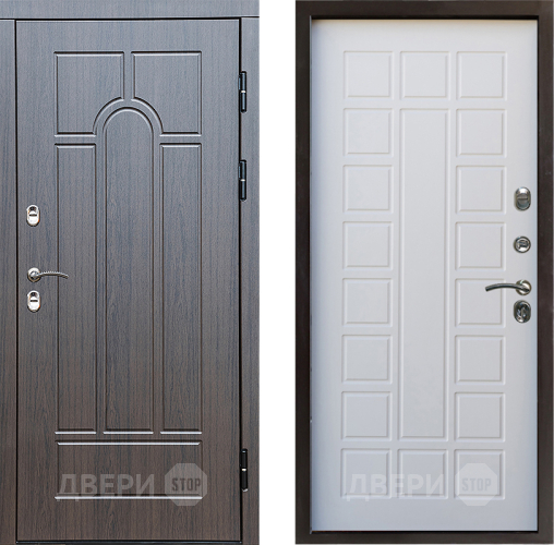 Входная металлическая Дверь Престиж TERMO с терморазрывом Арка Престиж Белое дерево в Троицк