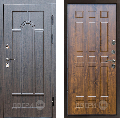 Входная металлическая Дверь Престиж TERMO с терморазрывом Арка Спарта Дуб в Троицк