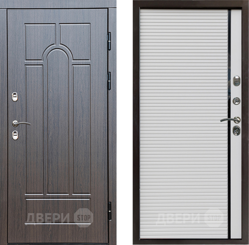 Входная металлическая Дверь Престиж TERMO с терморазрывом Арка Porte Белый в Троицк