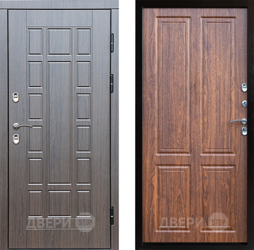 Входная металлическая Дверь Престиж TERMO с терморазрывом Престиж Премиум Орех светлый в Троицк