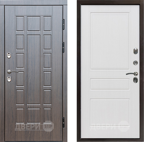 Входная металлическая Дверь Престиж TERMO с терморазрывом Престиж Классика Белое дерево в Троицк