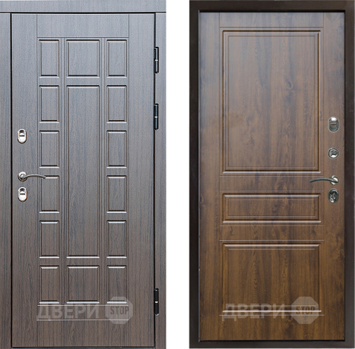 Входная металлическая Дверь Престиж TERMO с терморазрывом Престиж Классика Дуб в Троицк