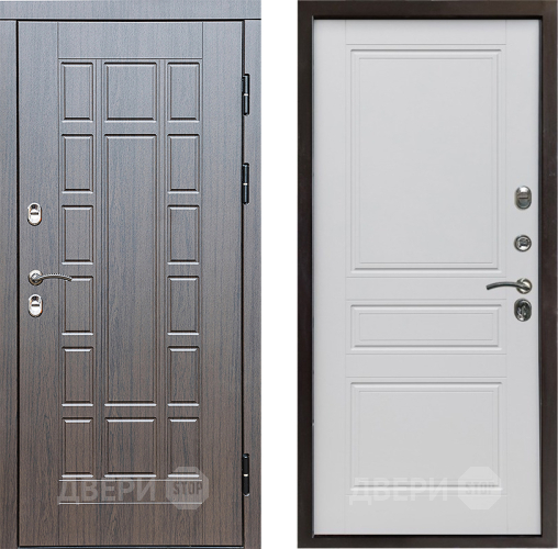 Входная металлическая Дверь Престиж TERMO с терморазрывом Престиж Классика Белый матовый в Троицк